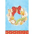 Magnolia Garden Flags 13 x 18 in Warm Wishes Costal Wreath Polyester Garden Flag 8161